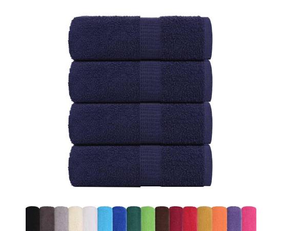 Prosoape cu săpun 4 buc bleumarin 30x30 cm 360 g/m² 100% bumbac, 2 image