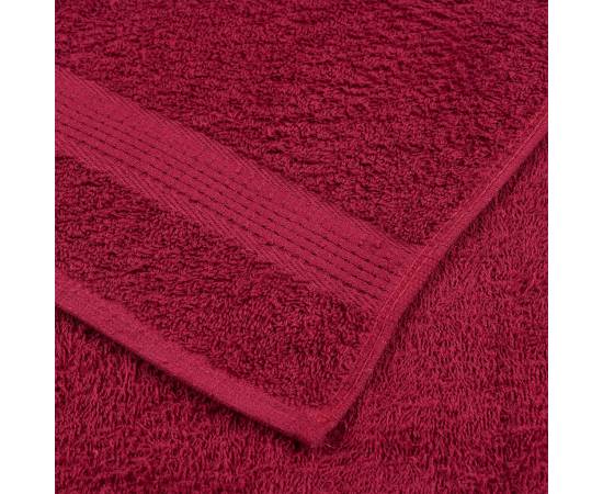 Prosoape de baie 10 buc bordeaux 100x150cm 360 g/m² 100% bumbac, 6 image