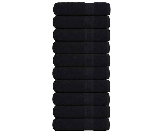 Prosoape de baie 10 buc negru 100x150 cm 360 g/m² 100% bumbac