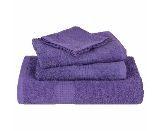 Prosoape de baie 10 buc violet 100x150 cm 360 g/m² 100% bumbac, 4 image