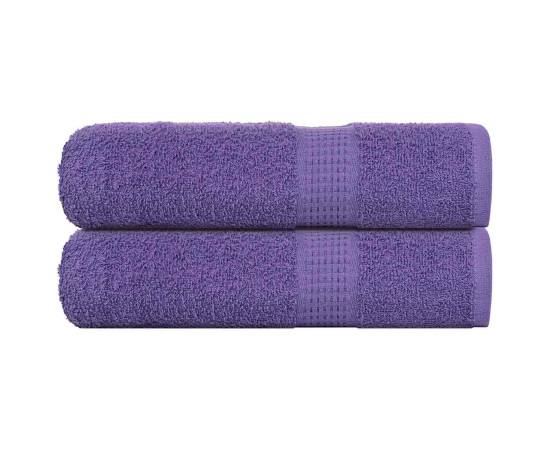 Prosoape de baie 2 buc violet 100x150 cm 360 g/m² 100% bumbac