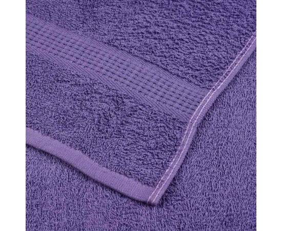 Prosoape de baie 2 buc violet 100x150 cm 360 g/m² 100% bumbac, 6 image