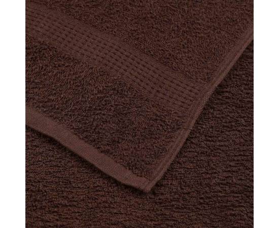 Prosoape pentru saună 4 buc maro 80x200 cm 360 g/m² 100% bumbac, 6 image