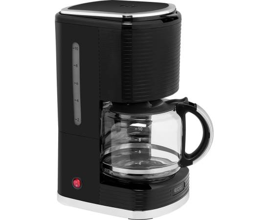 Cafetiera ecg kp 2150 stripe, 980 w, 1.5 litri, preparare pana la 10 cesti de