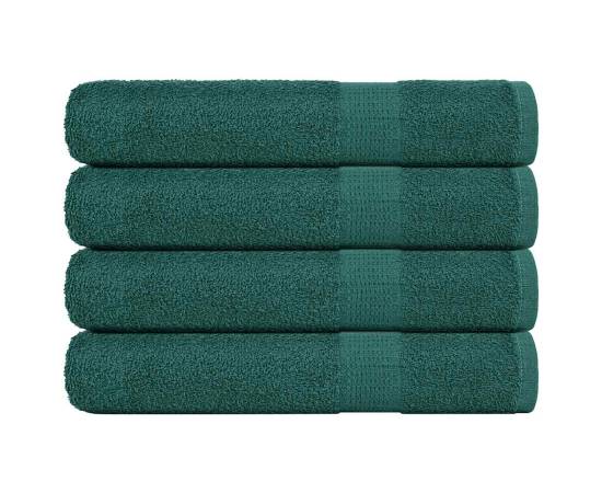 Prosoape 4 buc verde 100x200 cm 360 g/m² 100% bumbac