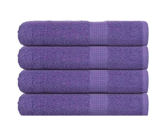 Prosoape 4 buc violet 100x200 cm 360 g/m² 100% bumbac