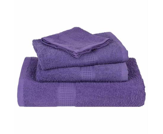 Prosoape 4 buc violet 100x200 cm 360 g/m² 100% bumbac, 4 image