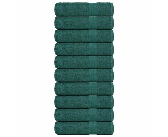 Prosoape de baie 10 buc verde 100x150 cm 360 g/m² 100% bumbac