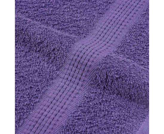 Prosoape de duș 2 buc violet 70x140 cm 360 g/m² 100% bumbac, 7 image