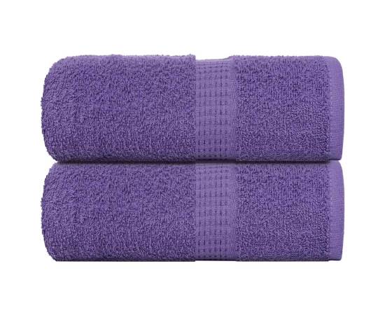 Prosoape de săpun 2 buc violet 30x30 cm 360 g/m² 100% bumbac