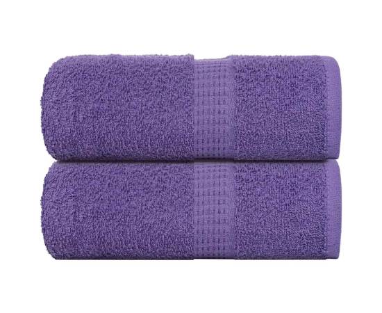 Prosoape pentru oaspeți 2 buc violet 360 g/m² 100% bumbac