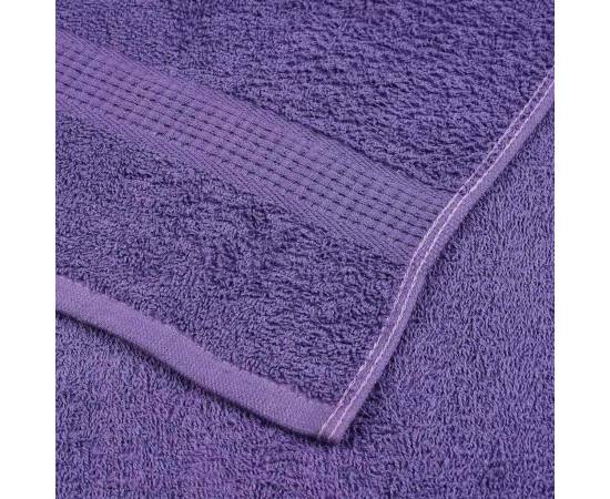 Prosoape pentru saună 4 buc violet 360 g/m² 100% bumbac, 6 image