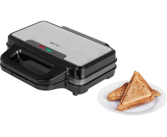 Sandwich maker ecg s 2120 grande, 900 w, 4 sandvisuri triunghiulare, design din, 5 image