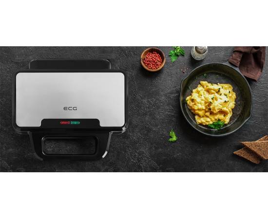 Sandwich maker ecg s 2120 grande, 900 w, 4 sandvisuri triunghiulare, design din, 14 image