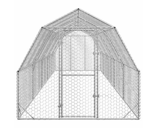 Țarc de găini 2,5x10x2,25 m oțel galvanizat, 3 image