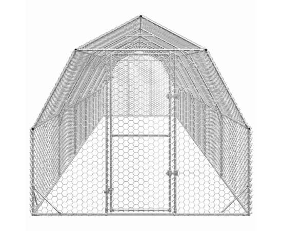 Țarc de găini 2,5x12x2,25 m oțel galvanizat, 3 image