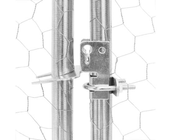 Țarc de găini 2,5x4x2,25 m oțel galvanizat, 7 image