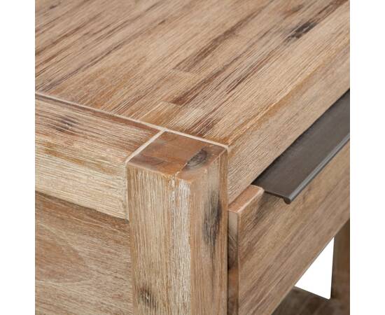 Noptiere cu sertare, 2 buc., 40x30x48 cm, lemn masiv de acacia, 6 image