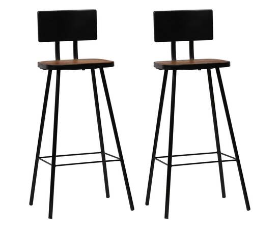 Set mobilier de bar, 3 piese, alb, 7 image