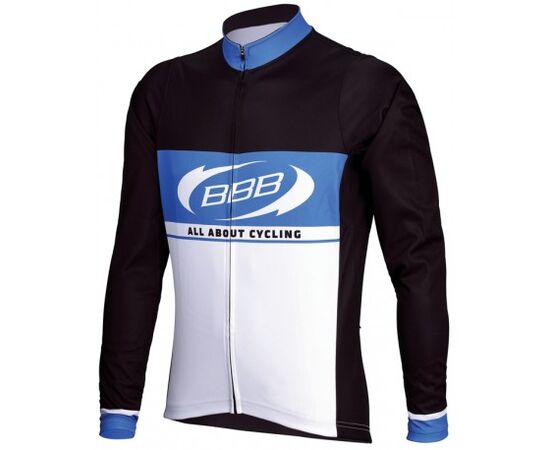 Bluză ciclism copii BBB Team Jersey negru/alb/albastru mărimea 128