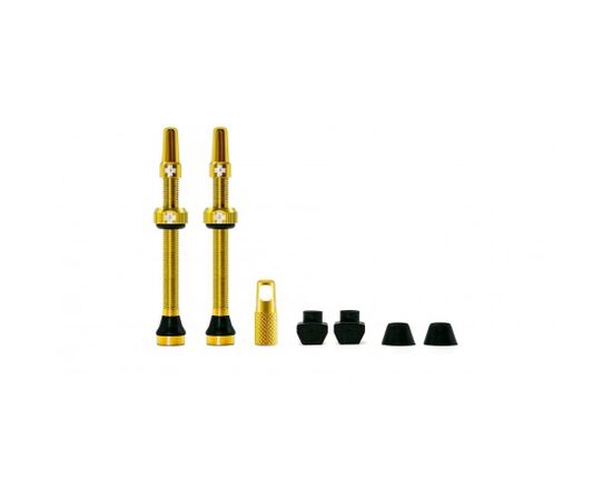 Set valve tubeless MUC-OFF FV / Presta 60 mm gold