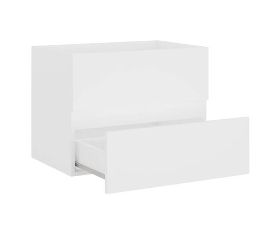 Set mobilier de baie, alb, pal, 9 image