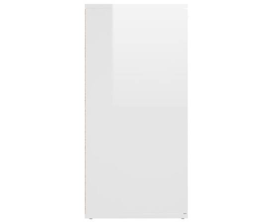 Servantă, alb extralucios, 160x36x75 cm, pal, 7 image