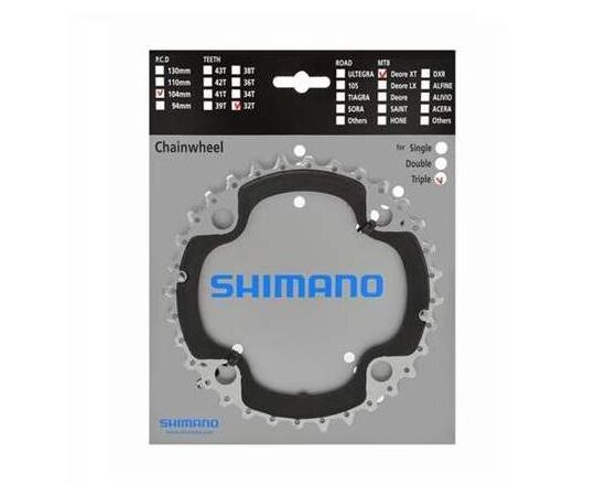 Foaie angrenaj SHIMANO Deore XT FC-M770 3x10V 32T / PCD 104 mm