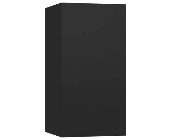 Set de dulapuri tv, 4 piese, negru, pal, 4 image