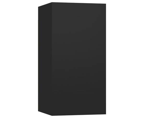 Set dulapuri tv, 7 piese, negru, pal, 9 image