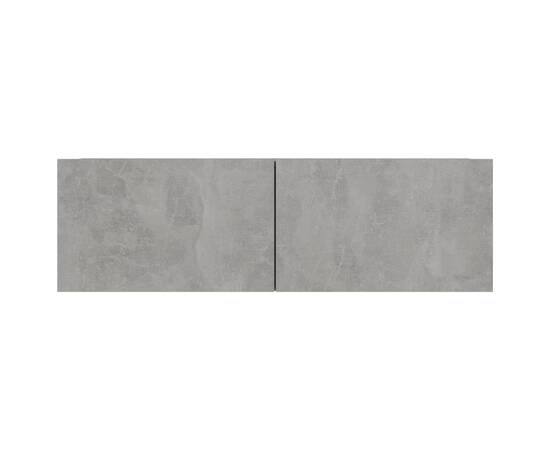 Comode tv, 4 buc., gri beton, 100x30x30 cm, pal, 6 image