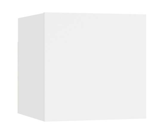 Noptiere, 2 buc., alb, 30,5x30x30 cm, pal, 5 image