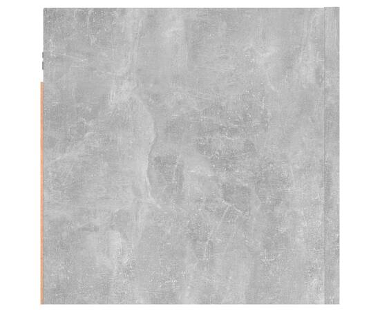 Noptiere, 2 buc., gri beton, 30,5x30x30 cm, pal, 7 image