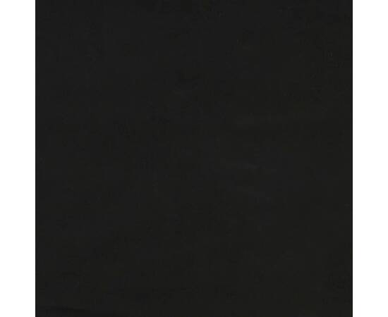Scaune de bucătărie, 4 buc., negru, catifea, 3 image
