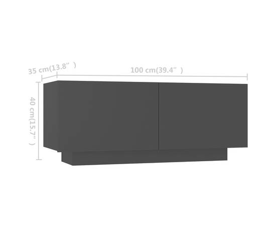 Comodă tv cu lumini led, negru, 180x35x40 cm, 10 image