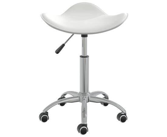 Scaun de birou, alb, piele ecologică, 3 image
