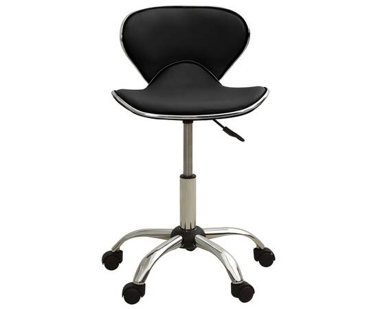 Scaun de birou, negru, piele ecologică, 2 image