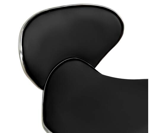 Scaun de birou, negru, piele ecologică, 5 image