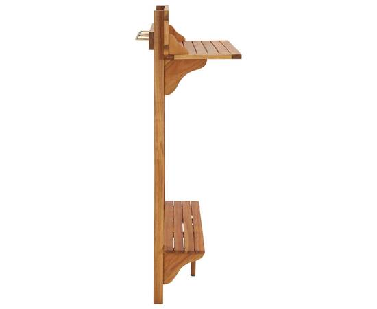 Masă de bar pentru balcon, 90x37x122,5 cm, lemn masiv de acacia, 3 image