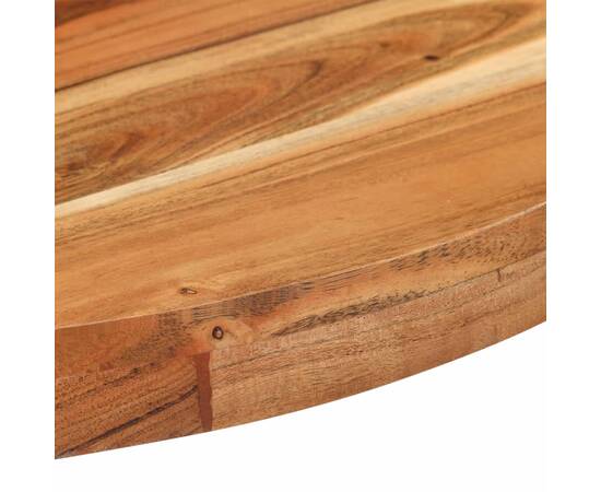 Masă de bistro, Ø70x75 cm, lemn masiv de acacia, rotundă, 4 image