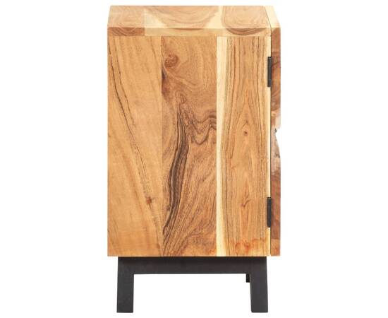 Noptieră, 40 x 30 x 51 cm, lemn masiv de acacia, 5 image