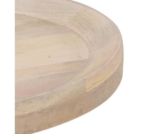 Masă laterală, Ø50 x 55 cm, lemn masiv de mango, 3 image