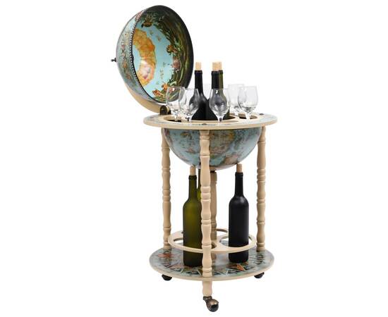 Bar tip glob pământesc suport sticle de vin, albastru, eucalipt, 2 image