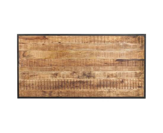 Masă de bucătărie, 140 cm, lemn de mango brut, 4 image