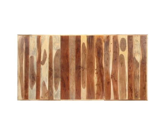 Masă bucătărie, 200x100x75 cm, lemn masiv cu finisaj sheesham, 5 image