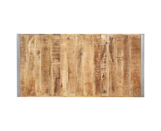 Masă de bucătărie, 200x100x75 cm, lemn masiv mango nefinisat, 4 image