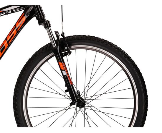 Bicicleta KROSS Hexagon 2.0 V-brake 26" negru/portocaliu/gri S, Dimensiune roata: 26 inch, Marime cadru: S, Culoare: negru/portocaliu/gri, 5 image