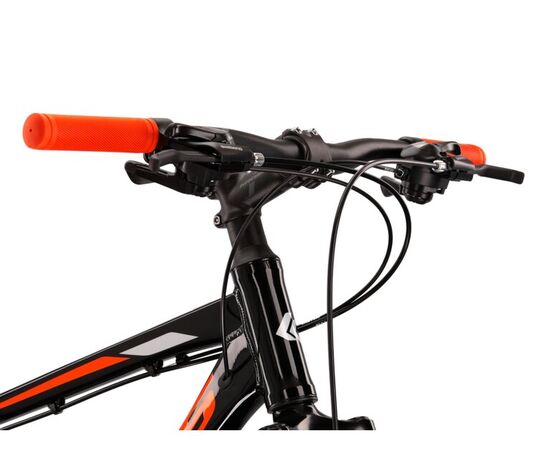 Bicicleta KROSS Hexagon 2.0 V-brake 26" negru/portocaliu/gri XS, Dimensiune roata: 26 inch, Marime cadru: XS, Culoare: negru/portocaliu/gri, 2 image