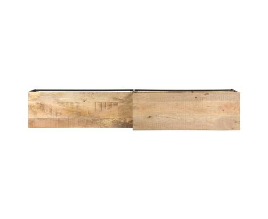 Comodă tv, 180x30x50 cm, lemn de mango brut, 5 image
