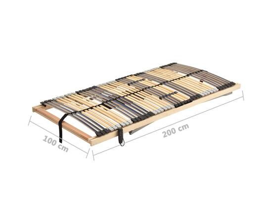 Bază de pat electrică cu șipci, 42 șipci, 7 zone, 100 x 200 cm, 11 image